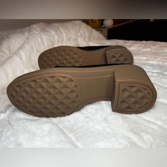 NWOT - Aerosoles Gibes- Women's Black Leather Loafers with Fringe Detail - Picture 5 of 5